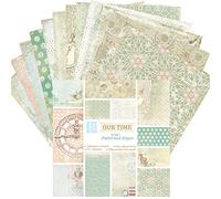 Lot de 24 blocs de papier pour scrapbooking, papier décoratif, fournitures de scrapbooking pour loisirs créatifs faits à la main, 15 x 15 cm