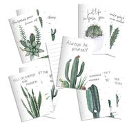 Lot de 24 blocs-notes de poche inspirants sur le thème des cactus - Cadeaux de motivation pour les employés - Cadeaux de fête, fournitures de Noël, cadeaux de bureau mignons