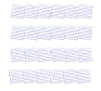 Lot de 24 blocs-notes lignés autocollants colorés - Bloc-notes lignés simples - Fournitures postscolaires lignées