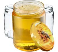 KADAX Lot de 24 bocaux en verre 540ml Ø82 - couvercle à vis Twist-Off hermétique, pour conserves, cornichons, fermentation et mise en conserve