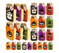 Lot de 24 boîtes à friandises pour fête d'Halloween avec motif étrange pour événement familial