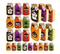 Lot de 24 boîtes à friandises pour fête d'Halloween avec motif étrange pour événements familiaux
