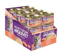 Lot de 24 boîtes de 80 g de Nourriture Humide pour Chat au Saumon Velvet Cream - ARQUIVET
