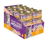 Lot de 24 boîtes de 80 g - Pâtée pour Chat au Poulet Velvet Cream - ARQUIVET
