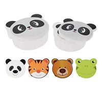 Lot de 24 boîtes de conservation en forme d'animaux - Couvercles - Pour le riz et les biscuits