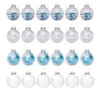Lot de 24 boules de Noël - Décoration festive pour murs, escaliers, portes, bureau, pièce, fenêtre, cadre de porte, école