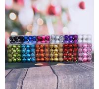 Lot de 24 boules de Noël incassables pour décorer les arbres et les événements de vacances (argenté)