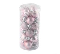 Lot de 24 boules de Noël polyvalentes à suspendre pour décoration d'arbre de Noël, cérémonie de mariage, fête prénuptiale