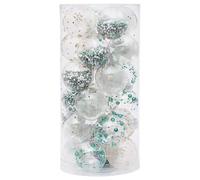 Lot de 24 Boules de Noël pour Arbre - Décoration pour fêtes, Portes, escaliers, fenêtres, Bureaux, Chambres, écoles