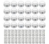 Lot de 24 boutons de rechange et ressorts métalliques pour refroidisseurs Igloo compatibles avec les modèles 43582 43400 13054 Armor et unités similaires