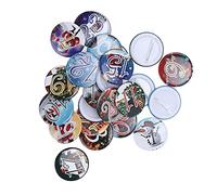 Lot de 24 boutons décoratifs pour calendrier de l'Avent - 24 boutons décoratifs pour calendrier de l'Avent - Sac - 24 badges pour loisirs créatifs