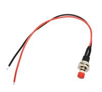 Lot de 24 boutons poussoirs à réinitialisation automatique 7 mm Commutateurs momentanés Idéal pour les voitures et l'électronique de la maison