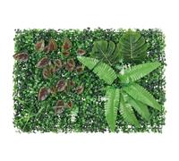 Lot de 24 brise-vue en plantes artificielles - Vert - 40 x 60 cm - Clôture en polyéthylène - Pour jardin, terrasse, balcon - Aspect naturel - Facile d'entretien - Utilisation flexible - Brise-vue et