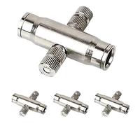 Lot de 24 buses de brumisation en laiton pour système de brumisation de refroidissement extérieur, buses de brumisation haute pression avec connecteur rapide 3/8", buses de micro-brumisation anti-go