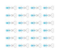 Lot de 24 cadeaux de mariage avec porte-clés en métal et cartes de remerciement pour invités faits à la main