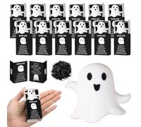 Lot de 24 cadeaux d'Halloween avec boîtes cadeaux de soutien, fantôme de soutien émotionnel, G-host d'Halloween dans une boîte, mini figurines G-host, cadeaux de fête H-alloween pour employés