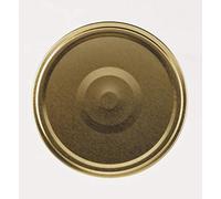 Lot de 24 capsules couvercles bouchons 66 mm dorées Stérilisables avec Flip pour pots et bocaux en verre - IRIOS -