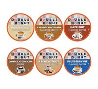 Lot de 24 capsules de café aromatisées recyclables pour machines à café Keurig K Cups, par Double Donut Kaffee