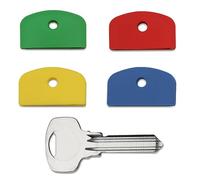 Lot de 24 capuchons de clés d'identification à tête carrée colorés pour clés Yale