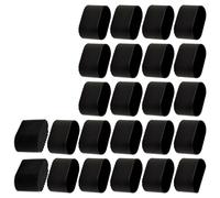 Lot de 24 capuchons de pieds de chaise ovales antidérapants en caoutchouc silencieux et réduction du bruit pour sols en bois dur