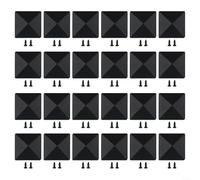 Lot de 24 capuchons de poteau de clôture avec profil pyramidal lisse en plastique résistant aux intempéries, spécialement conçu pour les poteaux en bois ou composite de 10,2 x 10,2 cm