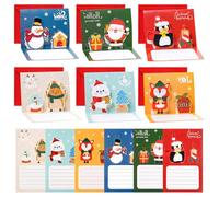 Lot de 24 cartes de Noël faites à la main avec enveloppes