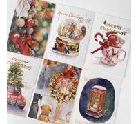 Lot de 24 cartes postales vintage estampillées pour décoration murale Motif fleuriste