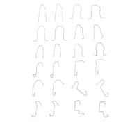 Lot de 24 clips pour ampoules de voiture, en acier inoxydable de qualité supérieure, antirouille, à ressort, pour fixation des phares, idéal pour les véhicules à l'avant gauche et