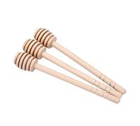 Lot de 24 compte-gouttes à miel en bois naturel - Ustensiles de cuisine - Gadgets pour arroser du sirop de miel sur du pain, des biscuits - Qualité alimentaire - Lisse (15 six emplacements)
