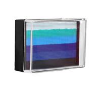 Lot de 24 couleurs 24 couleurs avec palette de couleurs faciales avec brosses et pochoirs | Couleurs sûres et lavables, parfaites pour les festivals, les spectacles égals pour mélanger les théâtrales