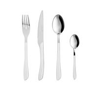 Lot de 24 couverts acier poignée blanche Aphrodite