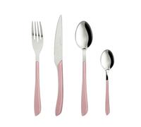 Lot de 24 couverts en acier poignée mauve Aphrodite