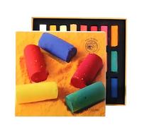 Lot de 24 craies pastel douces pour artistes, fournitures artistiques professionnelles, pastels fabriqués à la main pour œuvres d'art à grande échelle et détaillées, étui carré compact pour le