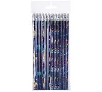 Lot de 24 crayons à papier LG-Imports - Espace - Petit cadeau pour anniversaire d'enfant