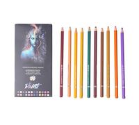 Lot de 24 crayons de couleur - Crayons de couleur résistants aux chocs pour, jeunes, adultes, travaux manuels, illustration, journal