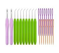 Lot de 24 crochets à tricoter pour loom, accessoires de bricolage, outils de crochet multifonctionnels, outils de crochet à main, aiguilles à coudre colorées