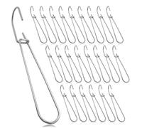 Lot de 24 crochets métalliques de 18,5 cm pour la fabrication de patrons de couture