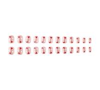 Lot de 24 cœurs artificiels carrés courts pour la Saint-Valentin
