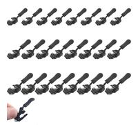 Lot de 24 Curseur Fermeture Eclair Clipsable,Reparation Fermeture Eclair,Réparation Fermetures éClair,Kit de Fixation Simple et Fixe,Lot de Rechange Amovible Pour Couture de VêTements,Veste,Sac à Dos