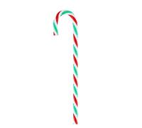 Lot de 24 décorations de Noël en plastique en forme de cannes de Noël à suspendre au sapin. Idéal pour les fêtes de fin d'année, le Nouvel A