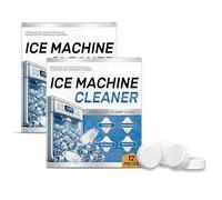 Lot de 24 détartrants pour machine à glace, éliminent les odeurs et prolongent la durée de vie, pastilles efficaces de détartrage et de détartrage