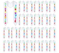 Lot de 24 écharpes de remise de diplôme en satin pour enfant maternelle 2023, Multicolore, Alliage.