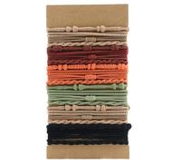 Lot de 24 élastiques à cheveux bohèmes pour femme, sans dommage, choix préféré pour offrir aux femmes, convient à tous les types de coiffures, longues et courtes, multicolore