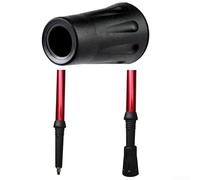 Lot de 24 embouts renforcés en caoutchouc pour bâtons de randonnée conçus pour protéger les pointes contre les dommages et fournir une meilleure traction à l'extérieur