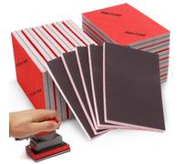 Lot de 24 éponges abrasives souples - Grain 180 à 3000 - Blocs de ponçage manuels - Papier abrasif sec humide pour bois, cloison sèche, métal, couleur : réparation de carrosserie de voiture