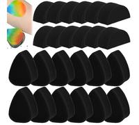 Lot de 24 éponges haute densité pour peinture corporelle, 12 en forme de goutte et 12 en forme de croissant, réutilisables, douces et durables pour l'art du visage et du corps, l'aquarelle, les