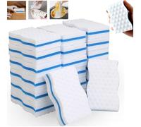 Lot de 24 éponges magiques blanches épaisseur 2,5 cm,YSTP éponge de nettoyage, pour piscine, mur, salle de bain, cuisine,10 × 6cm