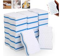 Lot de 24 éponges magiques en mélamine - 25 mm d'épaisseur - Pour cuisines, salles de bains, sols et murs - 100 × 60 × 25 mm