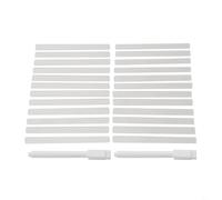 Lot de 24 étiquettes de plantes en acrylique transparent avec film de protection pour l'identification des plantes dans les jardins, les pépinières, les fleurs en pot et les serres