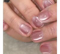 Lot de 24 faux ongles à coller sur ongles en acrylique effet œil de chat